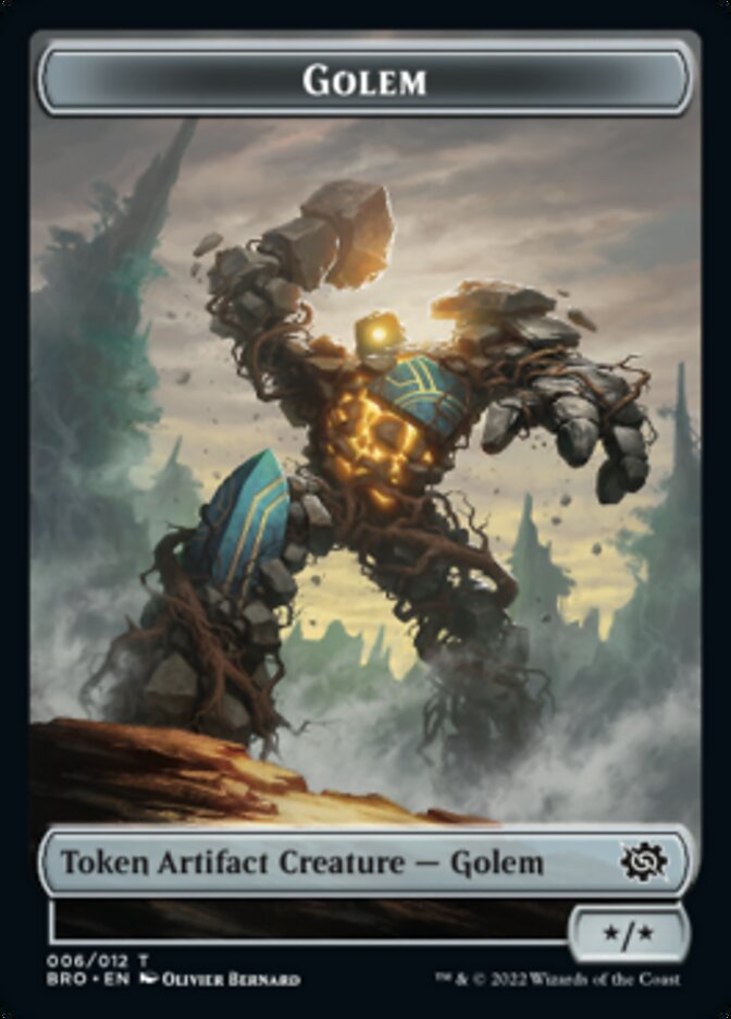 Golem Token [The Brothers' War Tokens] | Gamer Loot