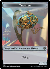 Myr // Thopter Double-Sided Token [Phyrexia: All Will Be One Commander Tokens] | Gamer Loot