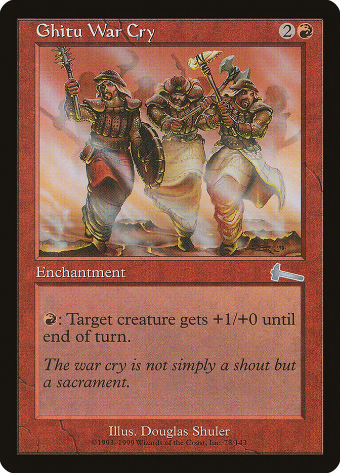 Ghitu War Cry [Urza's Legacy] | Gamer Loot