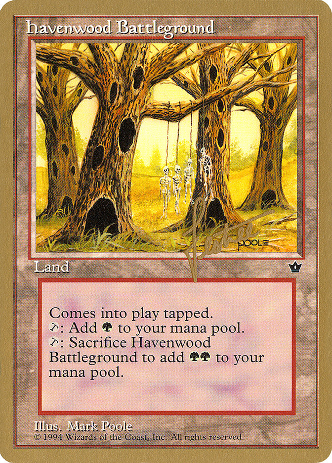 Havenwood Battleground (Bertrand Lestree) [Pro Tour Collector Set] | Gamer Loot