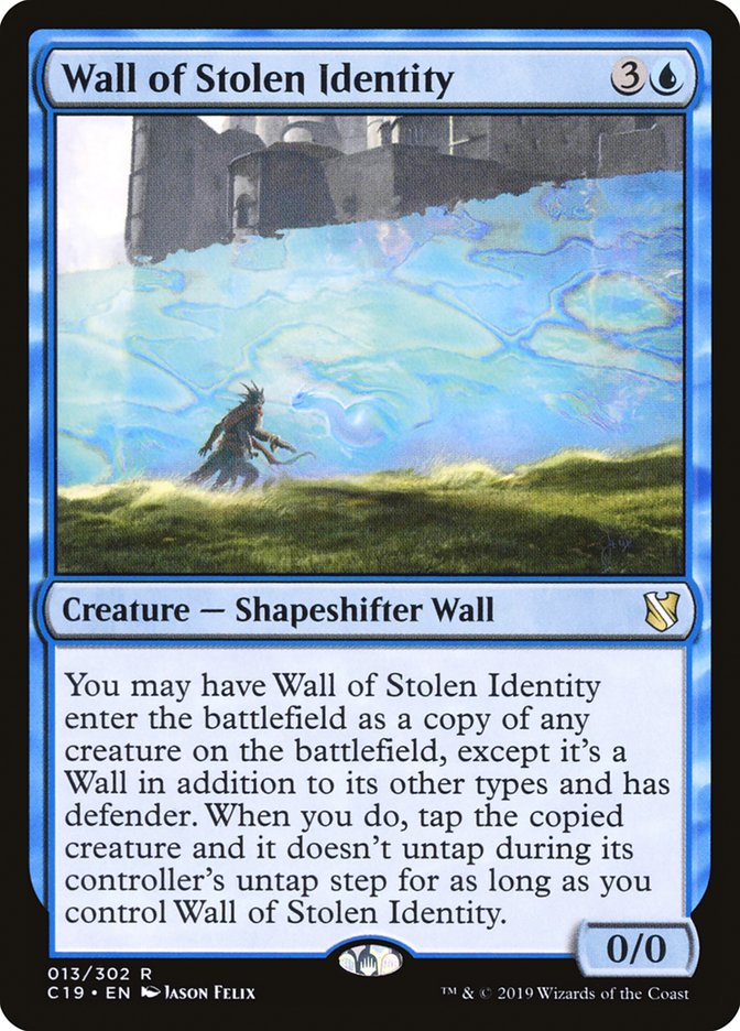 Wall of Stolen Identity [Commander 2019] | Gamer Loot