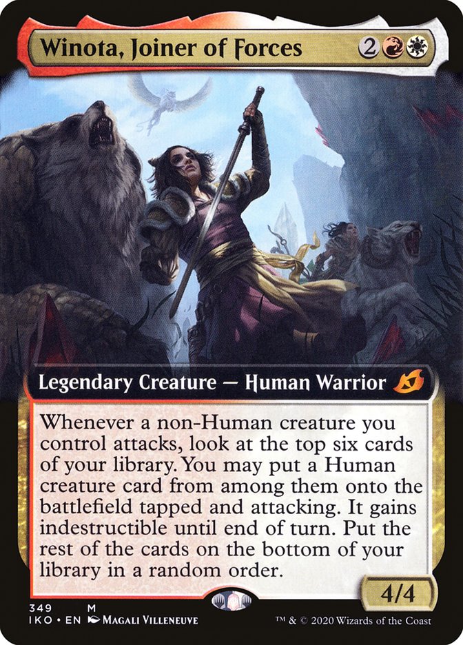 Winota, Joiner of Forces (Extended Art) [Ikoria: Lair of Behemoths] | Gamer Loot