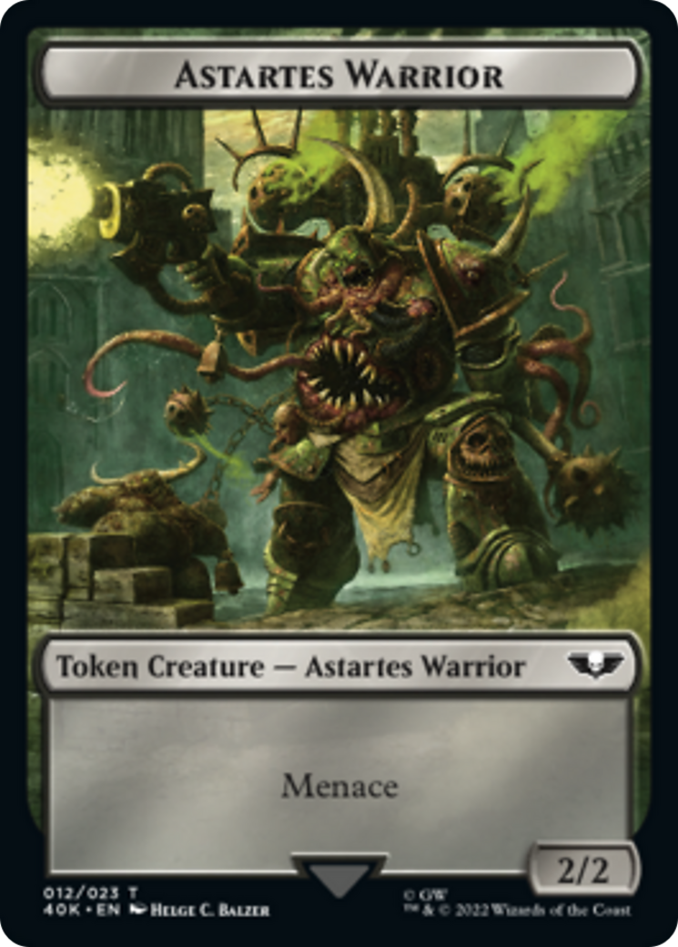 Astartes Warrior // Plaguebearer of Nurgle [Universes Beyond: Warhammer 40,000 Tokens] | Gamer Loot