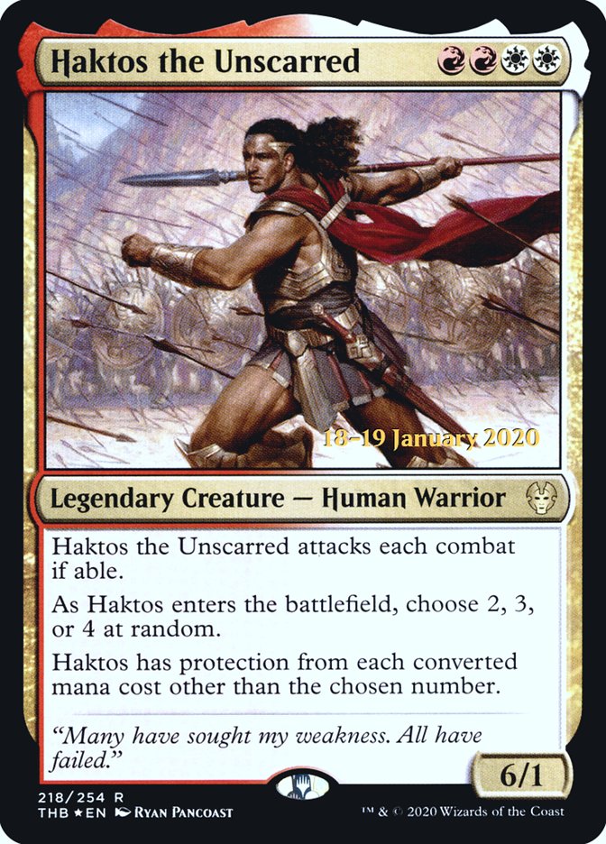 Haktos the Unscarred [Theros Beyond Death Prerelease Promos] | Gamer Loot