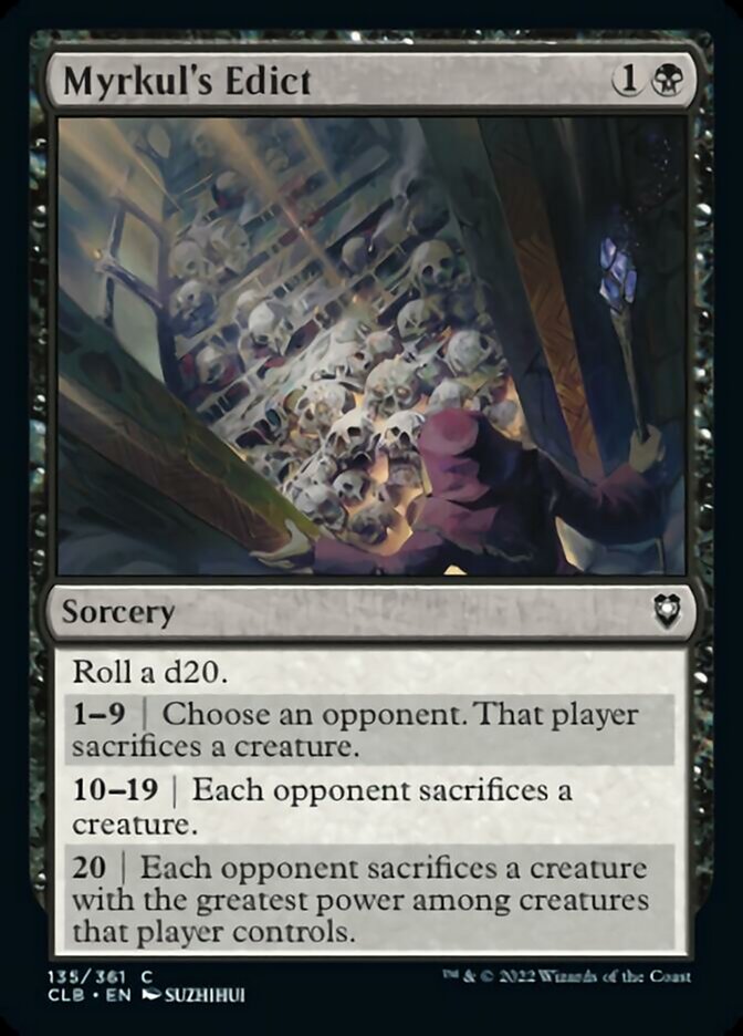 Myrkul's Edict [Commander Legends: Battle for Baldur's Gate] | Gamer Loot