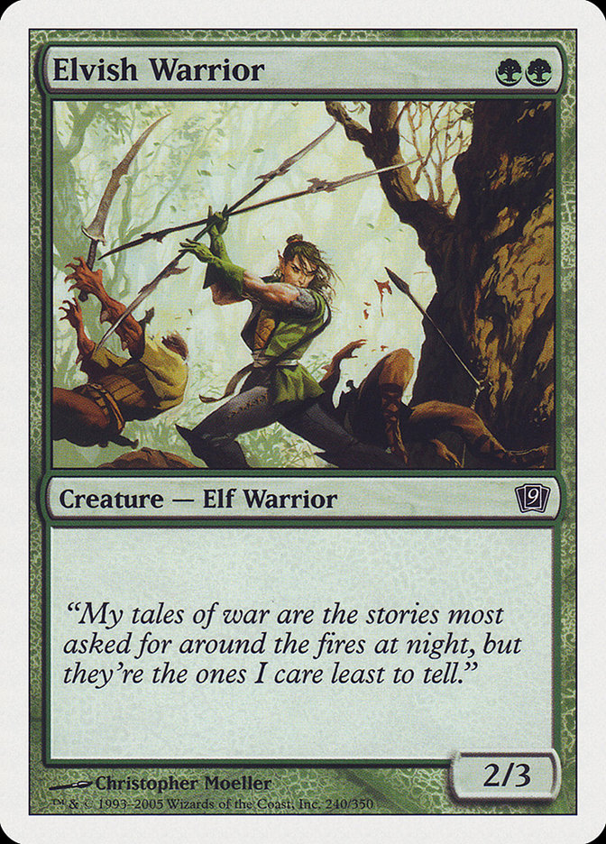 Elvish Warrior [Ninth Edition] | Gamer Loot