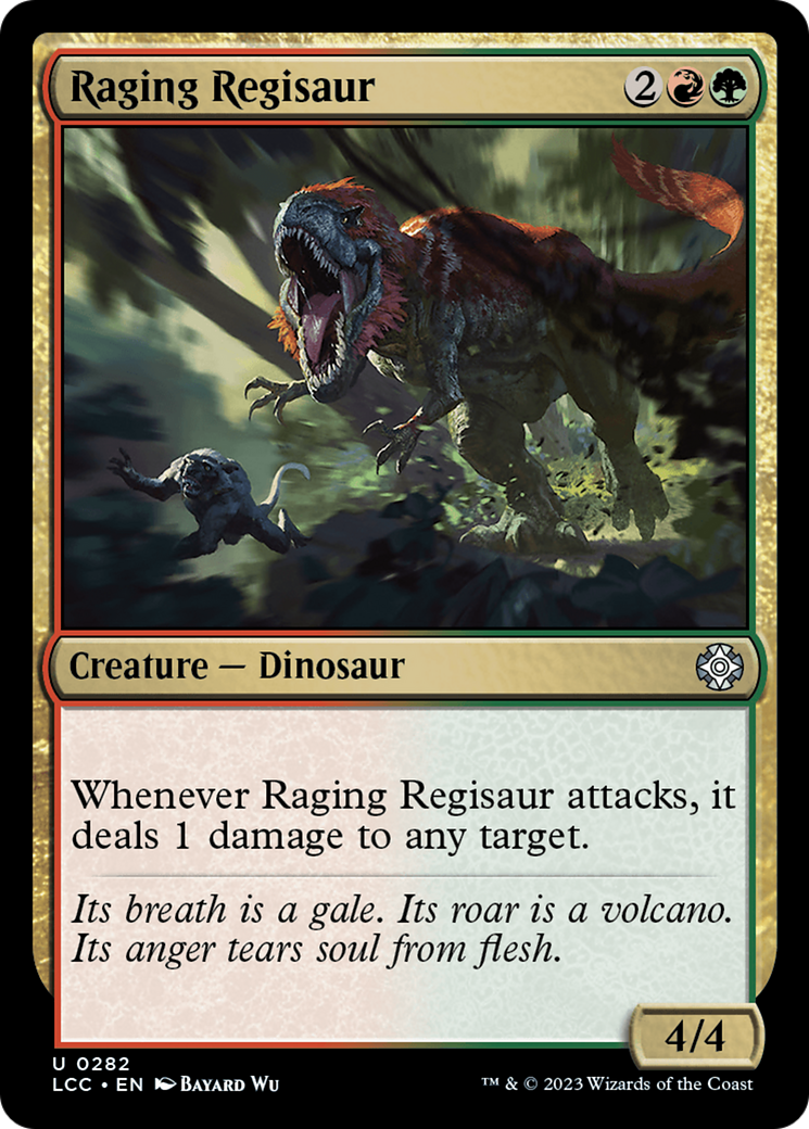 Raging Regisaur [The Lost Caverns of Ixalan Commander] | Gamer Loot