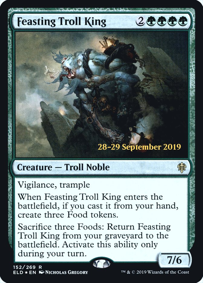 Feasting Troll King  [Throne of Eldraine Prerelease Promos] | Gamer Loot