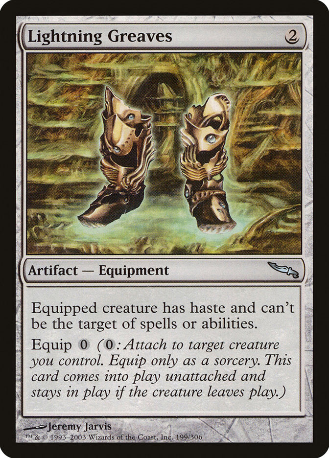 Lightning Greaves [Mirrodin] | Gamer Loot