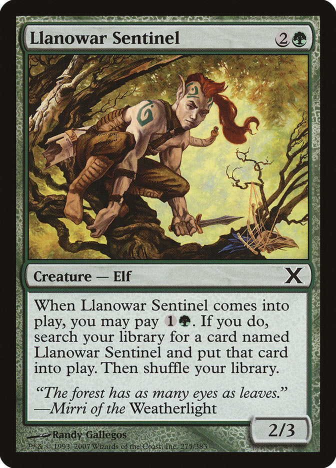 Llanowar Sentinel [Tenth Edition] | Gamer Loot