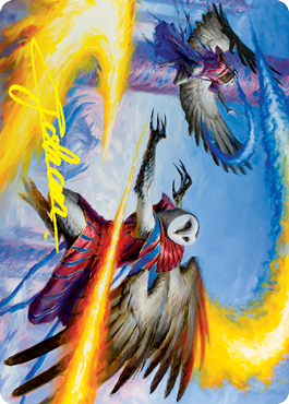 Teach by Example Art Card (Gold-Stamped Signature) [Strixhaven: School of Mages Art Series] | Gamer Loot