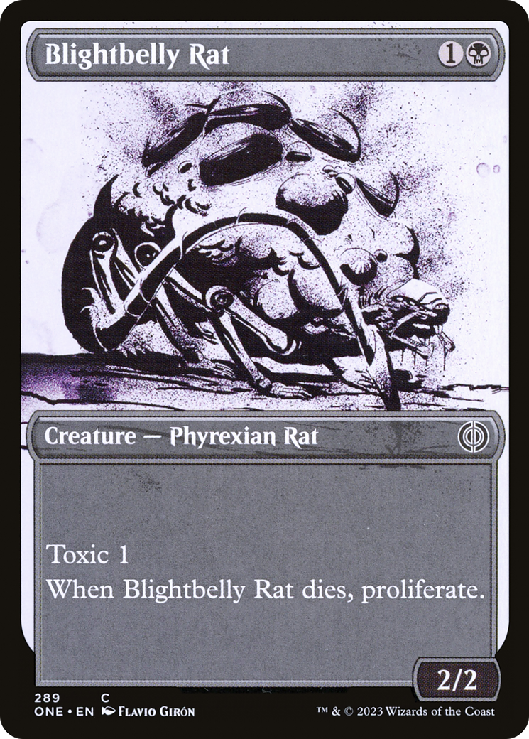 Blightbelly Rat (Showcase Ichor) [Phyrexia: All Will Be One] | Gamer Loot