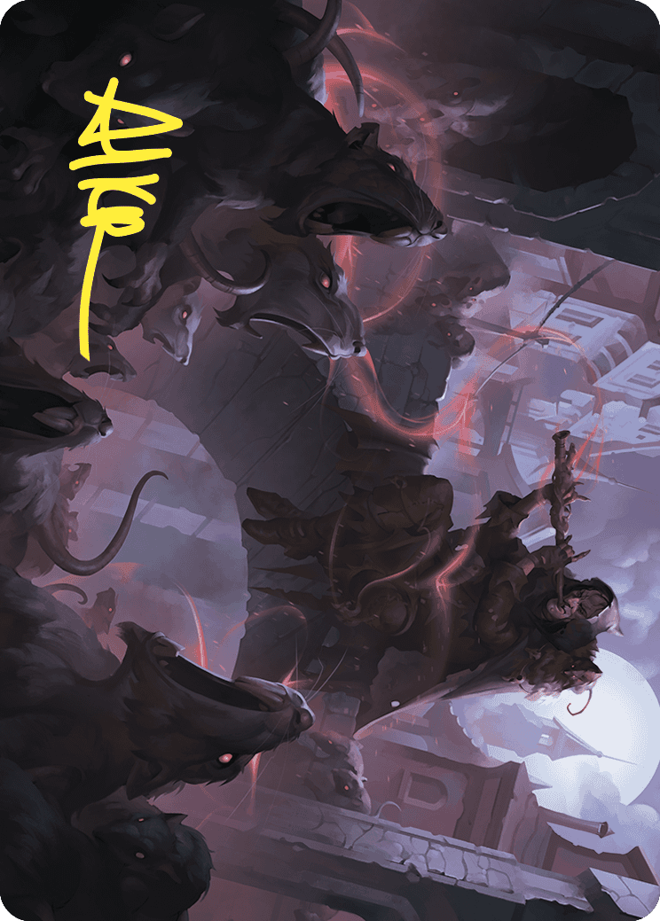 Gnawing Crescendo Art Card (Gold-Stamped Signature) [Wilds of Eldraine Art Series] | Gamer Loot