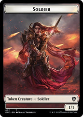 Soldier (007) // Angel Double-Sided Token [Phyrexia: All Will Be One Commander Tokens] | Gamer Loot