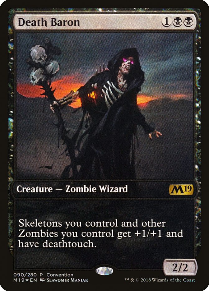 Death Baron (Convention) [Core Set 2019 Promos] | Gamer Loot
