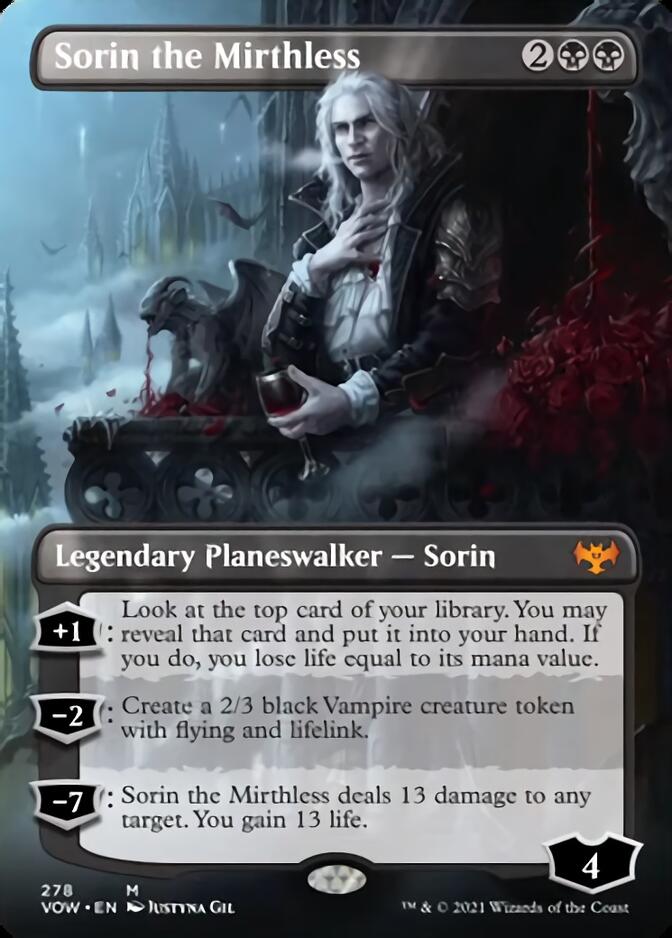 Sorin the Mirthless (Borderless) [Innistrad: Crimson Vow] | Gamer Loot