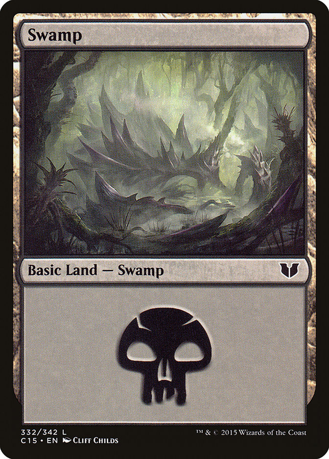 Swamp (332) [Commander 2015] | Gamer Loot