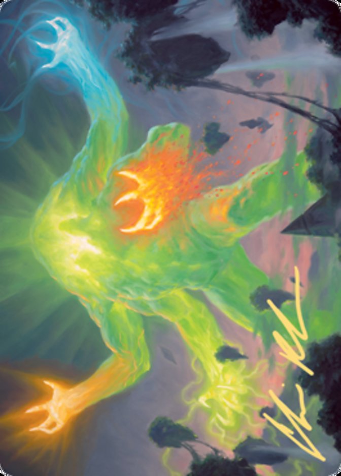 Omnath, Locus of Creation Art Card (Gold-Stamped Signature) [Zendikar Rising Art Series] | Gamer Loot