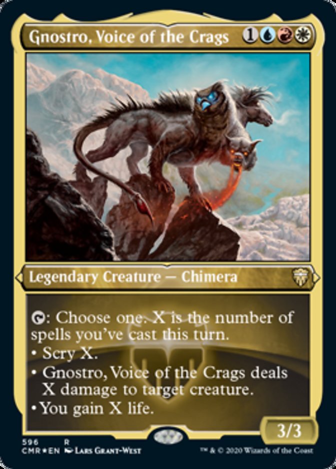 Gnostro, Voice of the Crags (Etched) [Commander Legends] | Gamer Loot