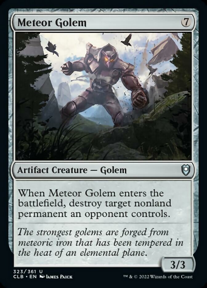 Meteor Golem [Commander Legends: Battle for Baldur's Gate] | Gamer Loot