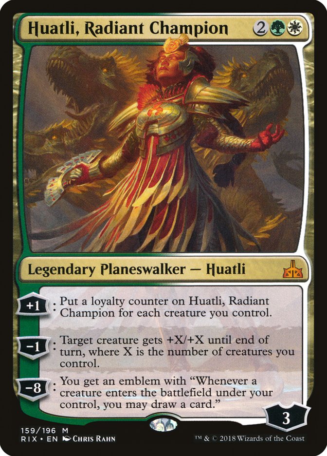 Huatli, Radiant Champion [Rivals of Ixalan] | Gamer Loot