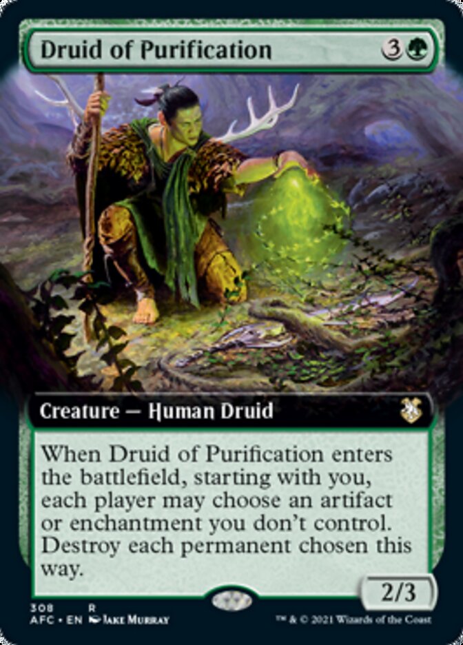 Druid of Purification (Extended) [Dungeons & Dragons: Adventures in the Forgotten Realms Commander] | Gamer Loot