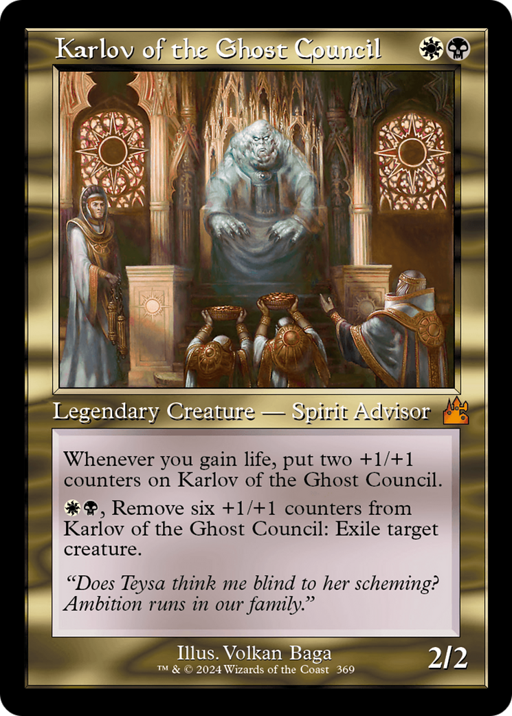 Karlov of the Ghost Council (Retro Frame) [Ravnica Remastered] | Gamer Loot