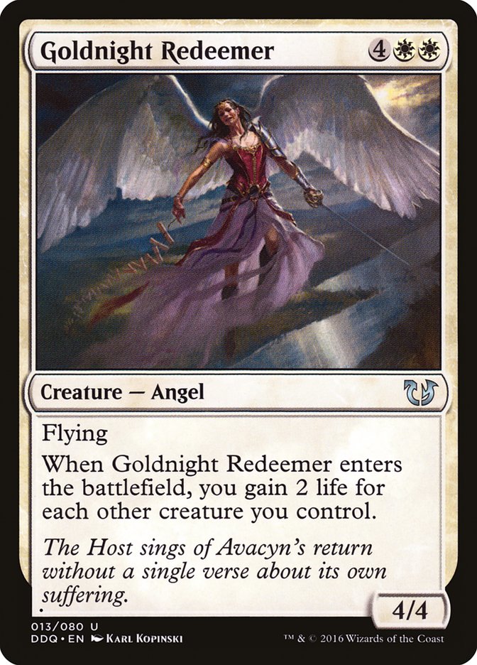 Goldnight Redeemer [Duel Decks: Blessed vs. Cursed] | Gamer Loot