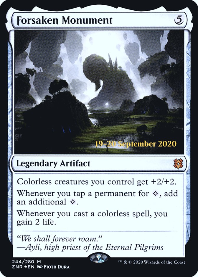 Forsaken Monument [Zendikar Rising Prerelease Promos] | Gamer Loot