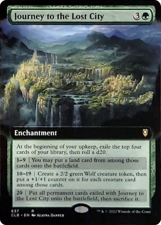 Journey to the Lost City (Extended Art) [Commander Legends: Battle for Baldur's Gate] | Gamer Loot