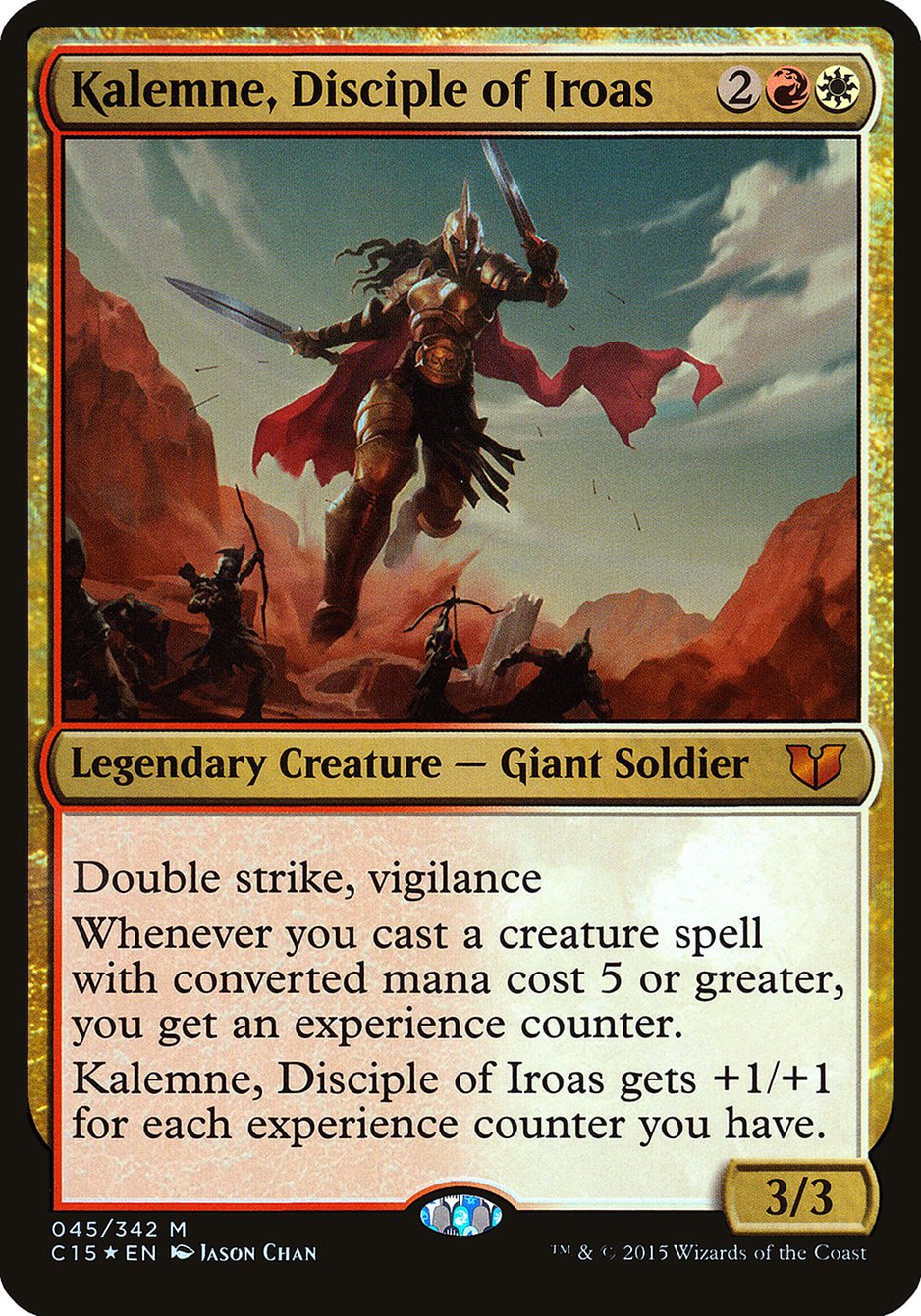 Kalemne, Disciple of Iroas (Oversized) [Commander 2015 Oversized] | Gamer Loot