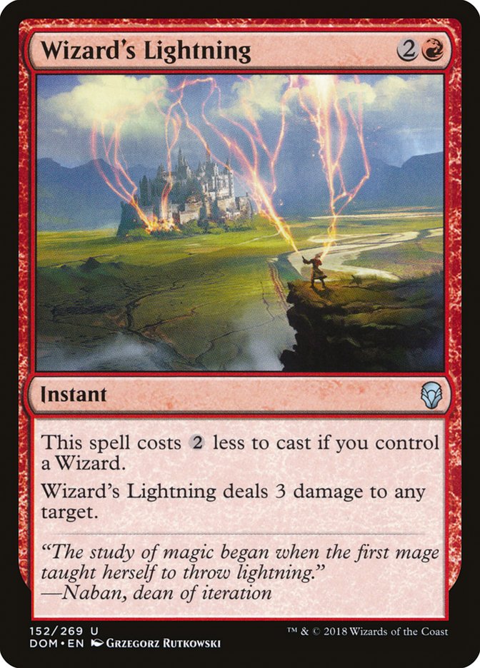 Wizard's Lightning [Dominaria] | Gamer Loot