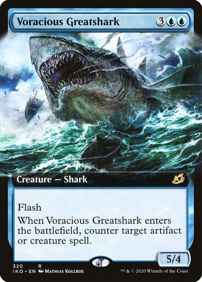 Voracious Greatshark (Extended Art) [Ikoria: Lair of Behemoths] | Gamer Loot