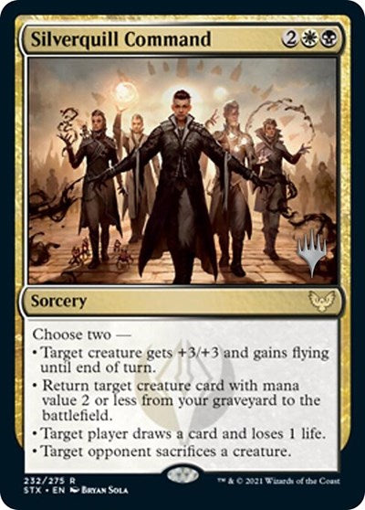 Silverquill Command (Promo Pack) [Strixhaven: School of Mages Promos] | Gamer Loot