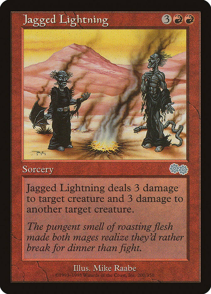 Jagged Lightning [Urza's Saga] | Gamer Loot