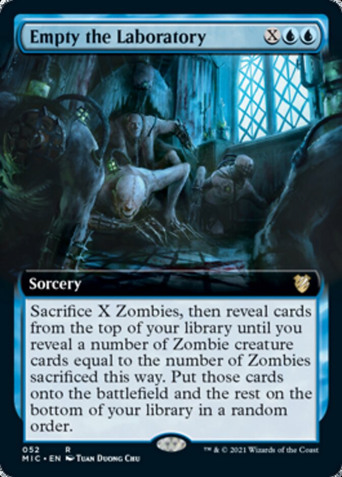 Empty the Laboratory (Extended) [Innistrad: Midnight Hunt Commander] | Gamer Loot