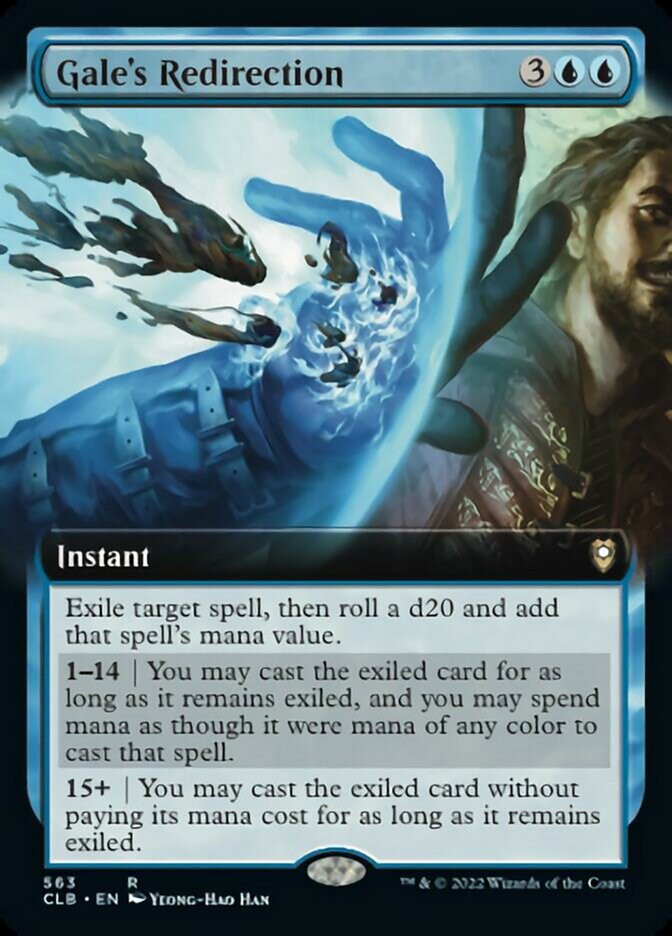Gale's Redirection (Extended Art) [Commander Legends: Battle for Baldur's Gate] | Gamer Loot