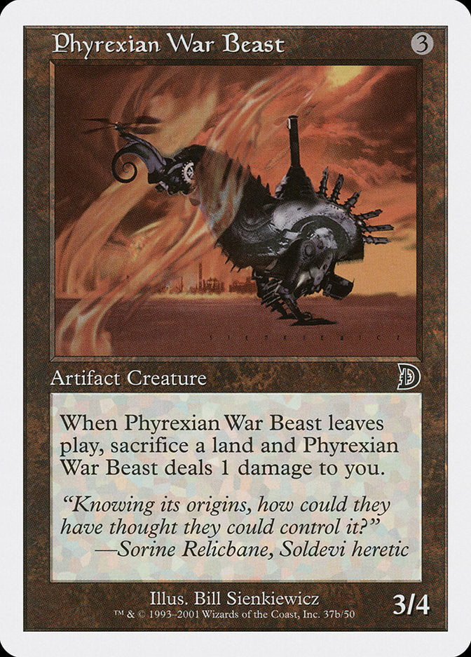 Phyrexian War Beast (Signature on Right) [Deckmasters] | Gamer Loot