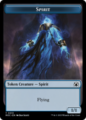 Spirit (9) // Spirit (13) Double-Sided Token [March of the Machine Commander Tokens] | Gamer Loot