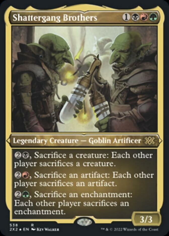 Shattergang Brothers (Foil Etched) [Double Masters 2022] | Gamer Loot