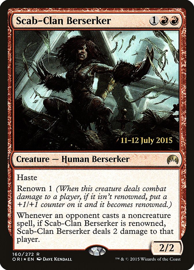 Scab-Clan Berserker [Magic Origins Prerelease Promos] | Gamer Loot