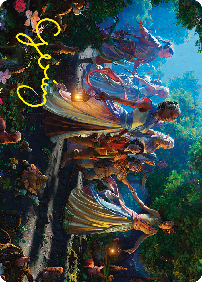 Realm Seekers Art Card (Gold-Stamped Signature) [The Lord of the Rings: Tales of Middle-earth Art Series] | Gamer Loot