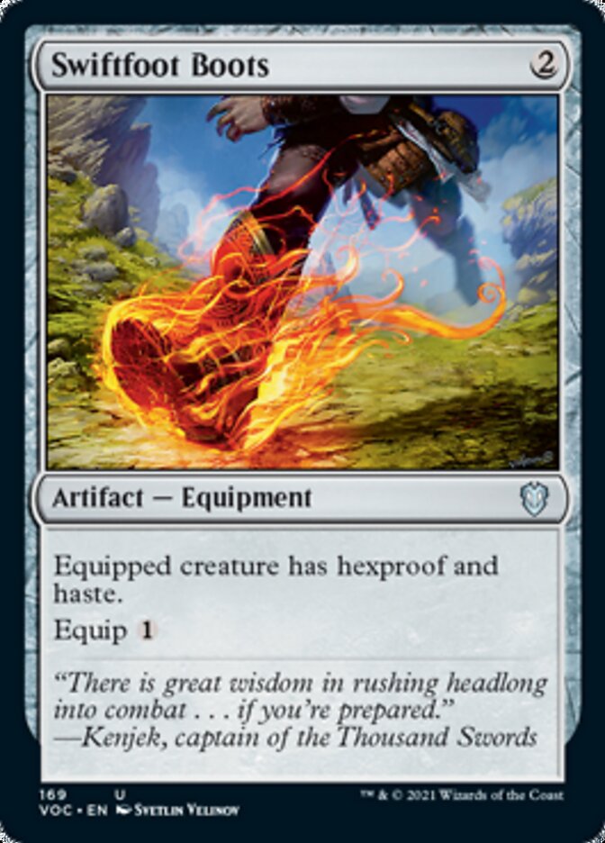 Swiftfoot Boots [Innistrad: Crimson Vow Commander] | Gamer Loot