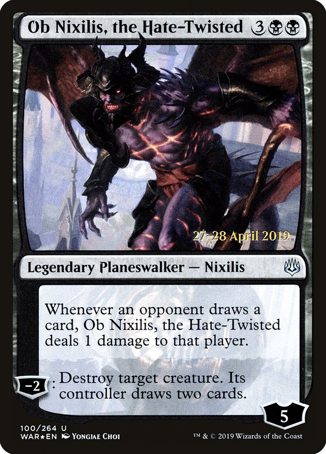 Ob Nixilis, the Hate-Twisted  [War of the Spark Prerelease Promos] | Gamer Loot