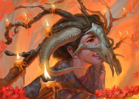 Hedgewitch's Mask Art Card [Innistrad: Midnight Hunt Art Series] | Gamer Loot