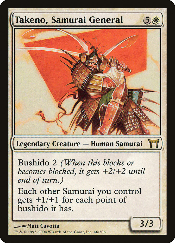 Takeno, Samurai General [Champions of Kamigawa] | Gamer Loot