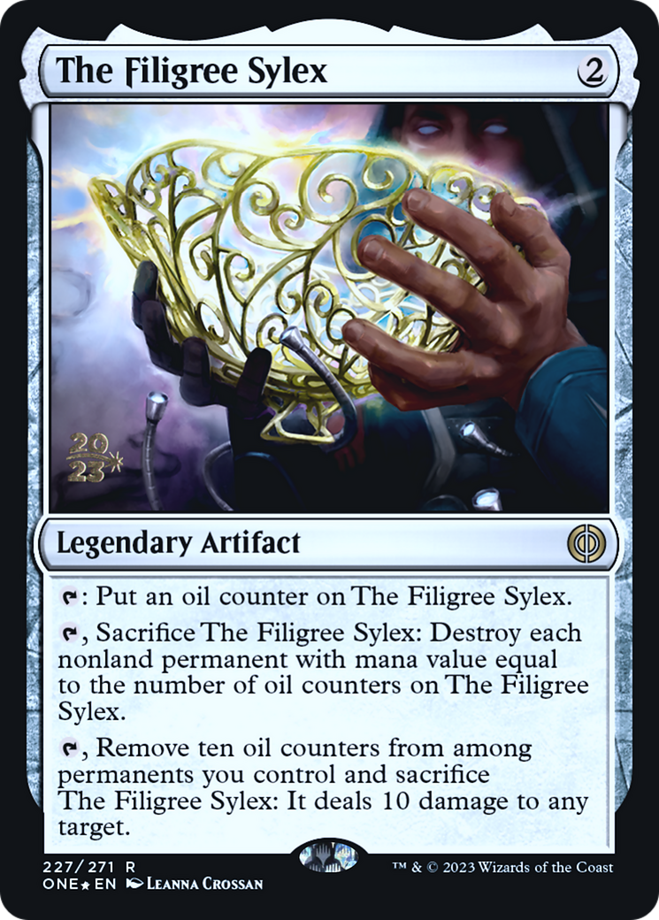 The Filigree Sylex [Phyrexia: All Will Be One Prerelease Promos] | Gamer Loot