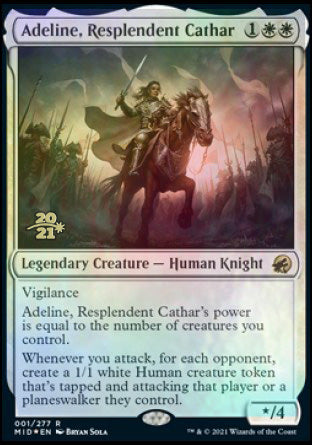 Adeline, Resplendent Cathar [Innistrad: Midnight Hunt Prerelease Promos] | Gamer Loot