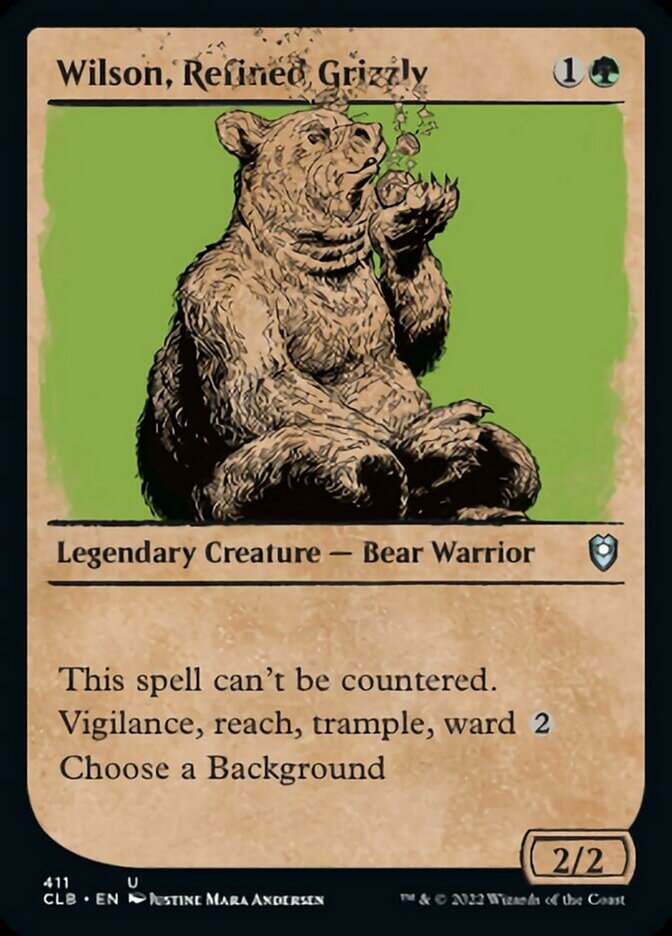 Wilson, Refined Grizzly (Showcase) [Commander Legends: Battle for Baldur's Gate] | Gamer Loot