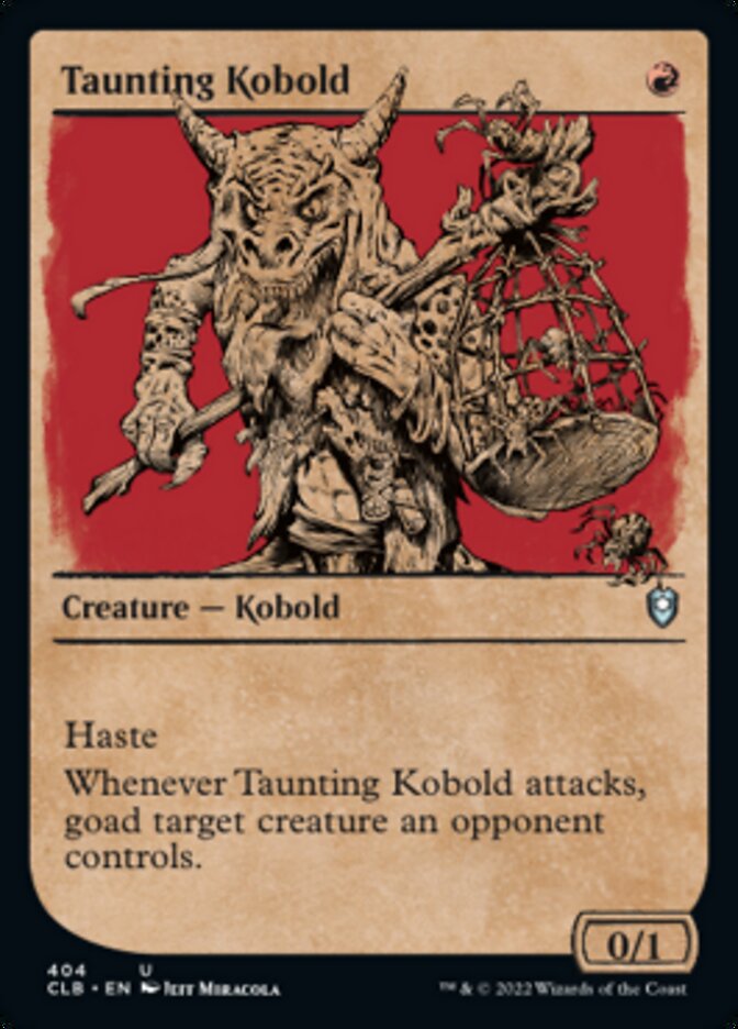 Taunting Kobold (Showcase) [Commander Legends: Battle for Baldur's Gate] | Gamer Loot